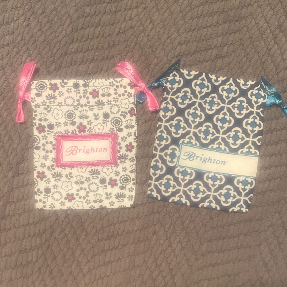 Brighton Multicolor Patterned Drawstring Pouches - image 13